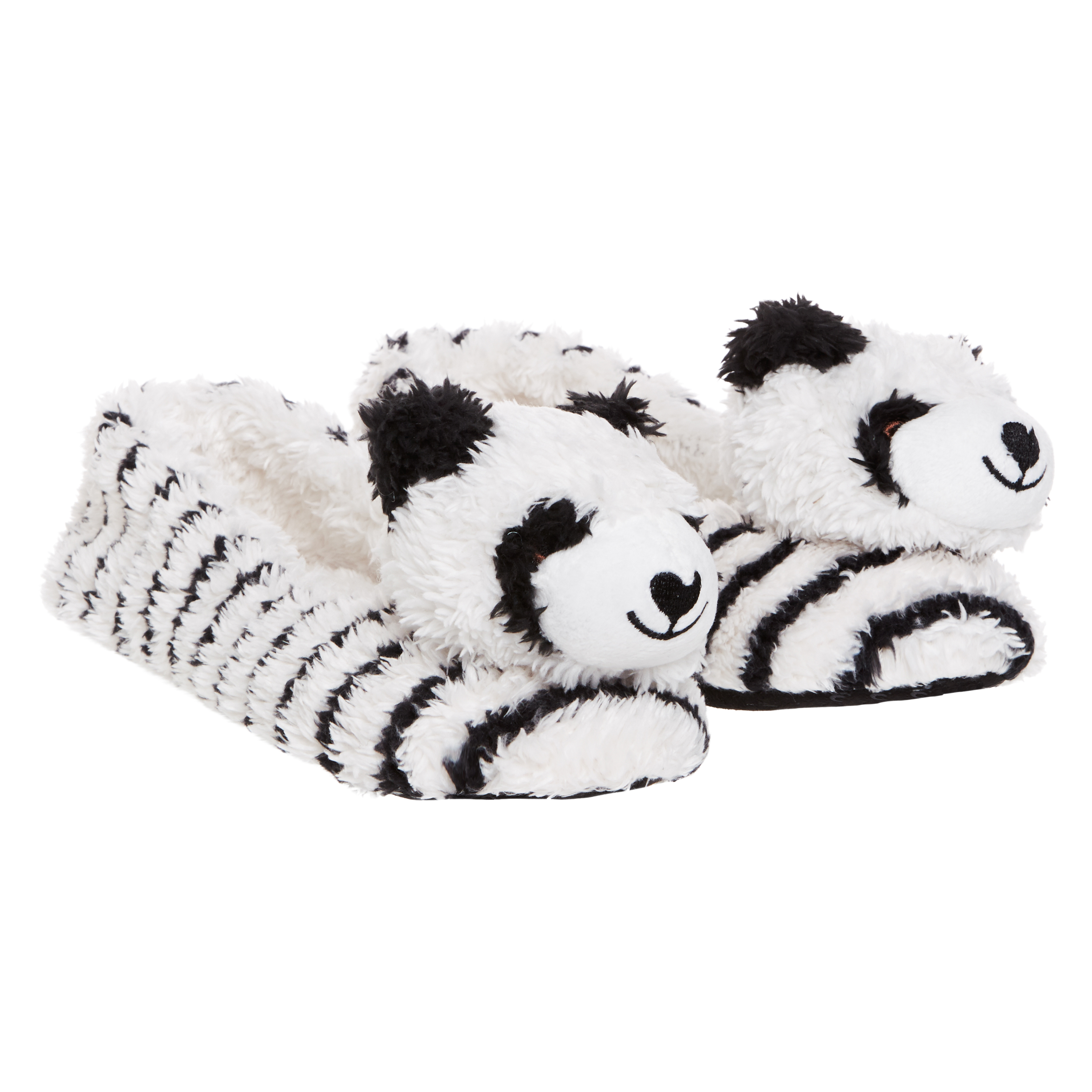 Ballerina slippers Animal Panda, Blanc, main