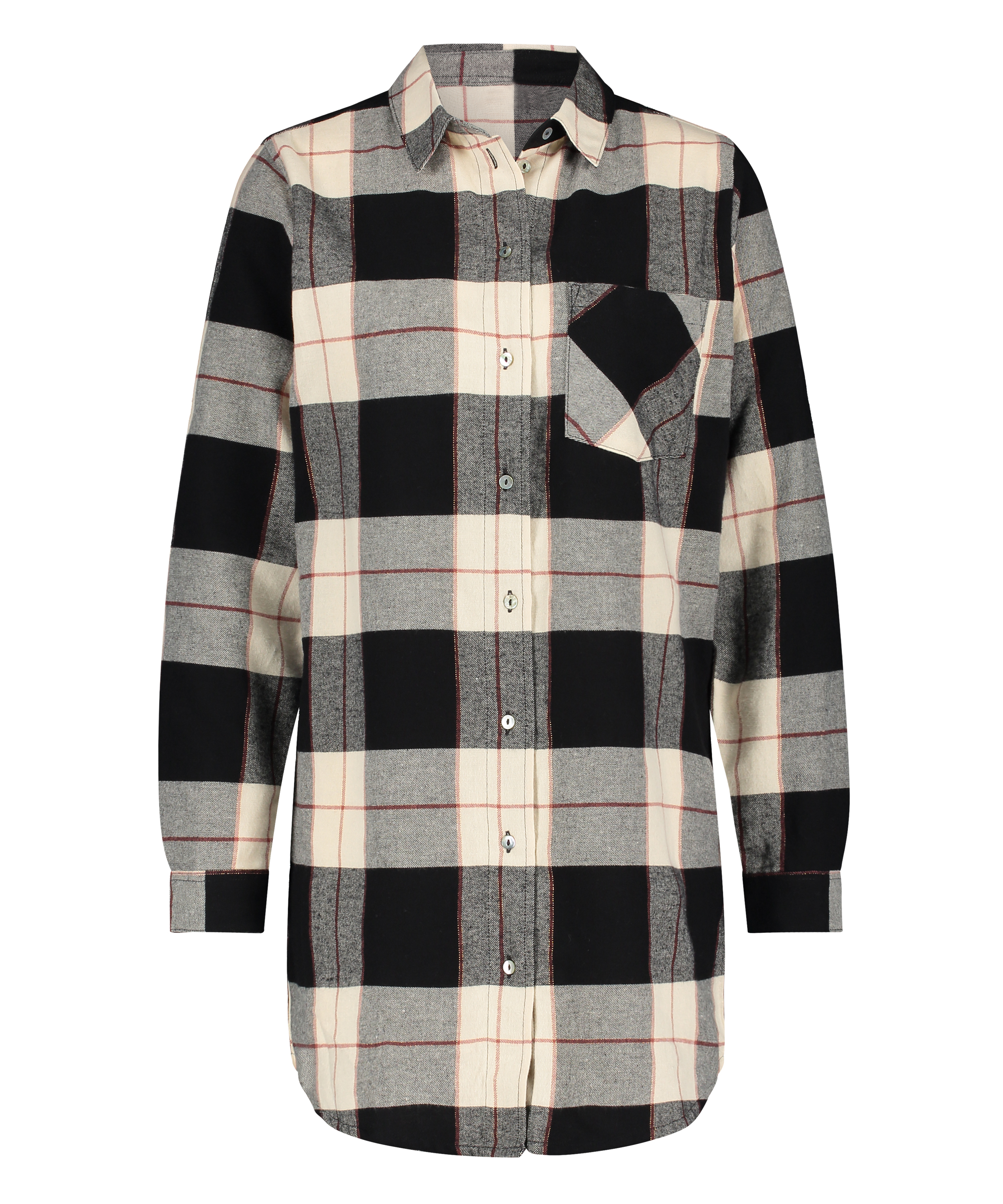 Manches longues Chemise homme, Noir, main