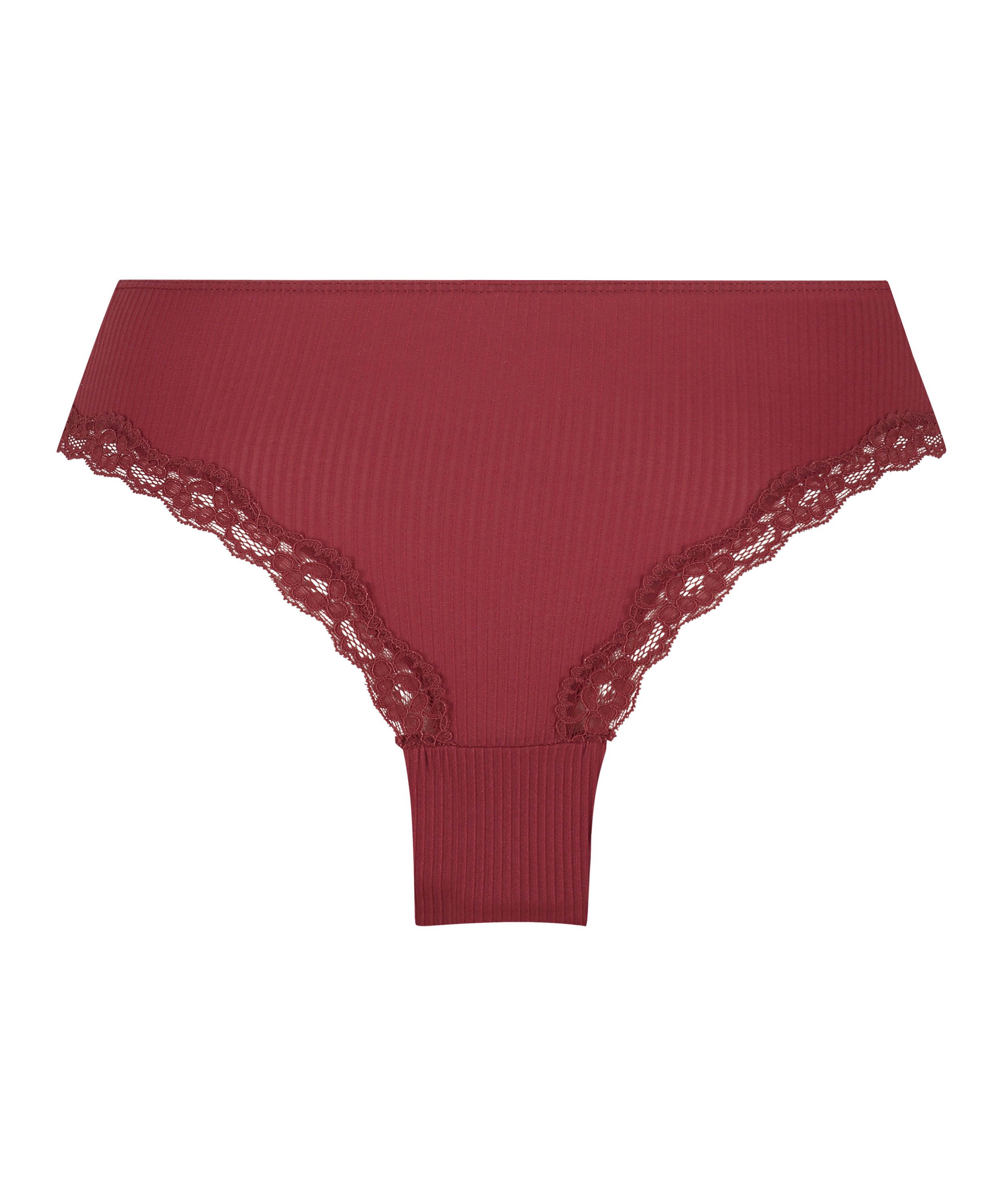 Slip br&eacute;silien Lola, Rouge, main