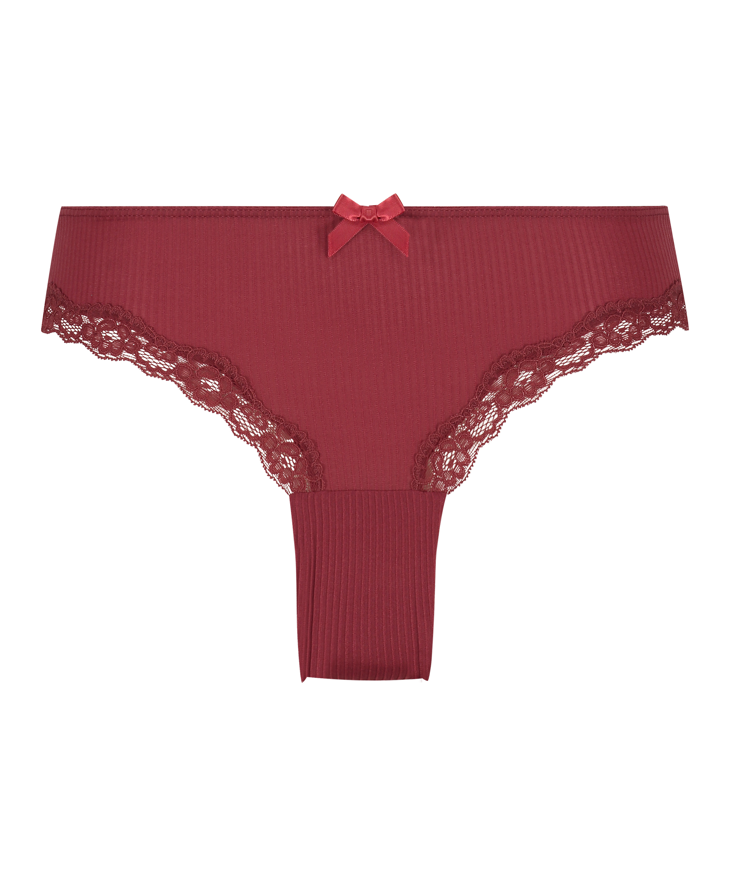 Slip brésilien Lola, Rouge, main