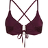 Haut de bikini court Costa, Violet
