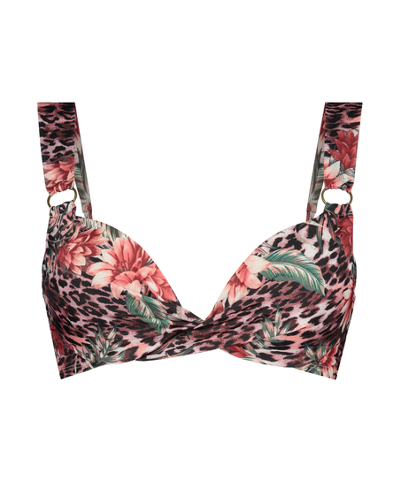 Haut de bikini push-up Animalia Rose, Marron