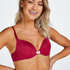 Soutien-gorge &agrave; armatures pr&eacute;form&eacute; Plunge, Rose