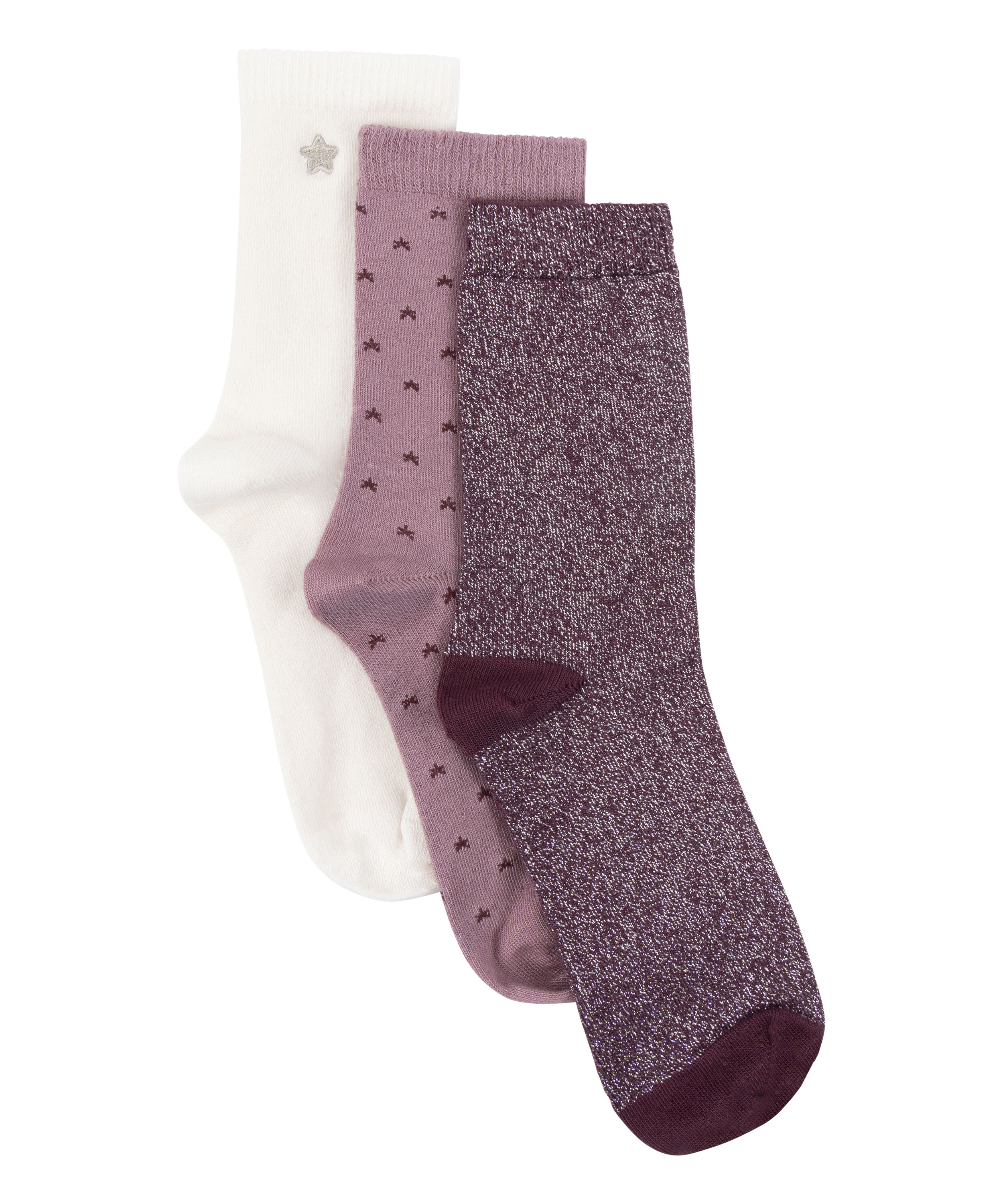 3 paires de chaussettes Giftpack, Blanc