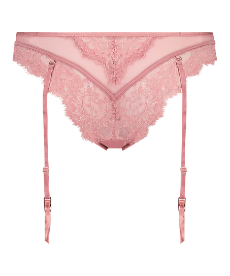 Slip br&eacute;silien taille haute Cecile, Rose