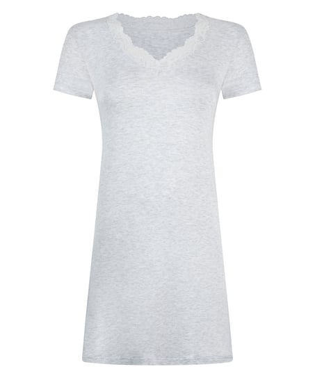 Chemise de nuit en jersey, Gris