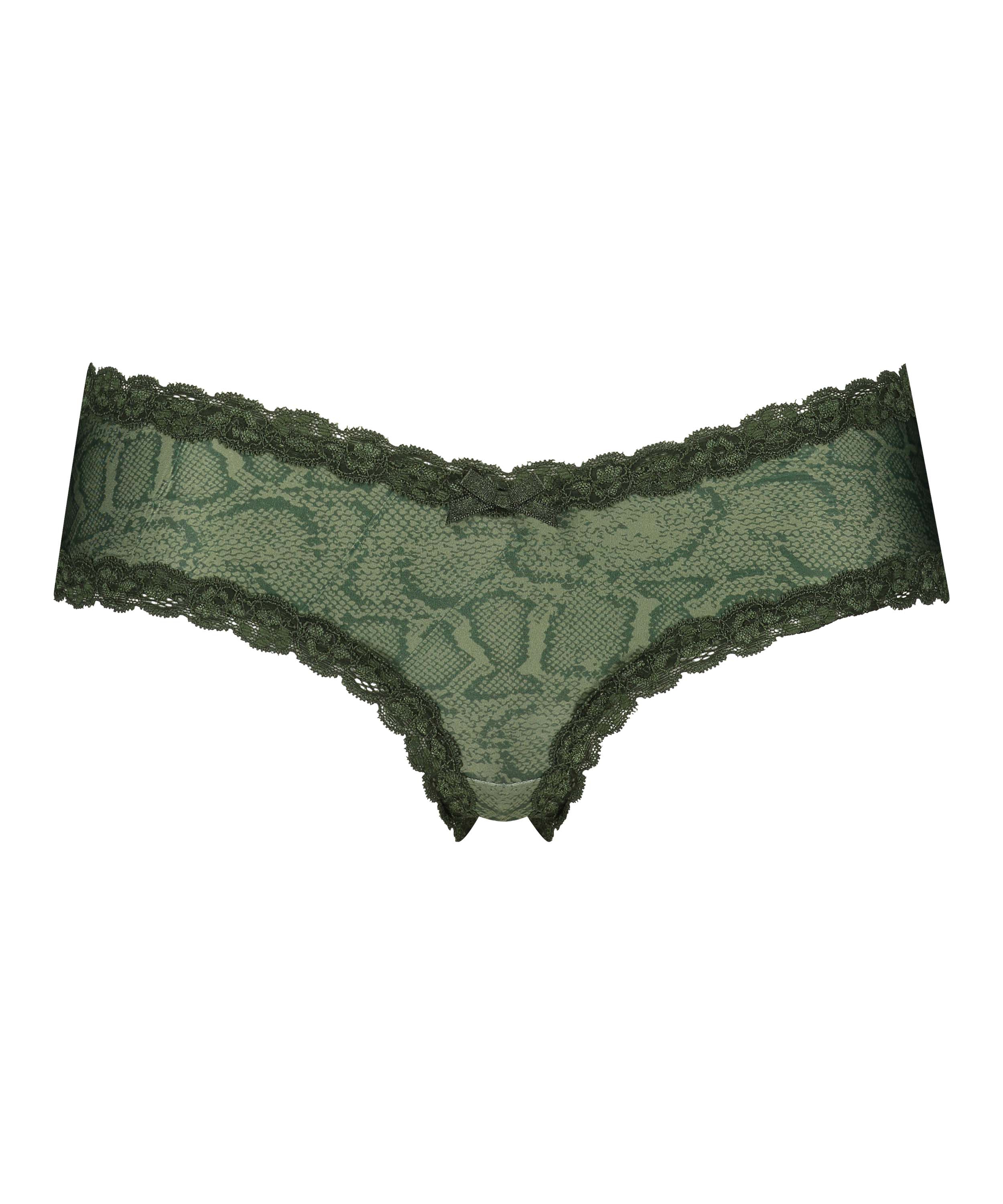 Slip brésilien V-shape Mesh, Vert, main