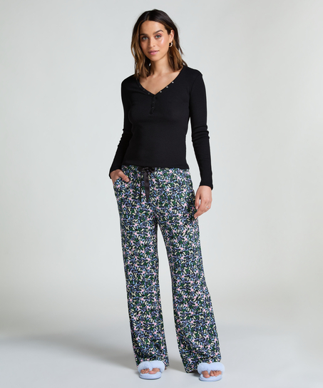 Haut de pyjama, Noir