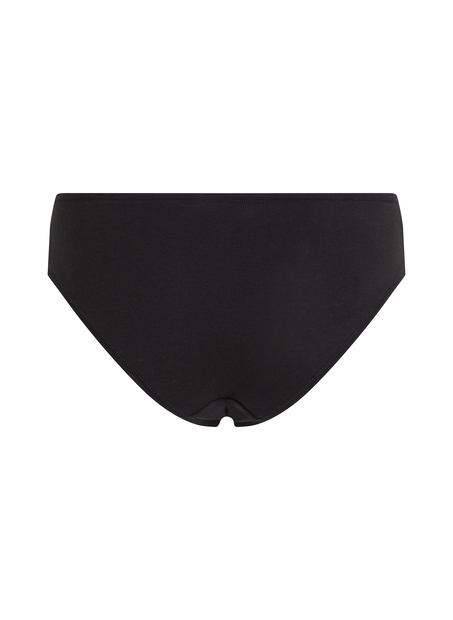 Slip Brésilien en Coton Kira, Noir