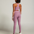 Legging de sport sans coutures taille haute HKMX, Violet