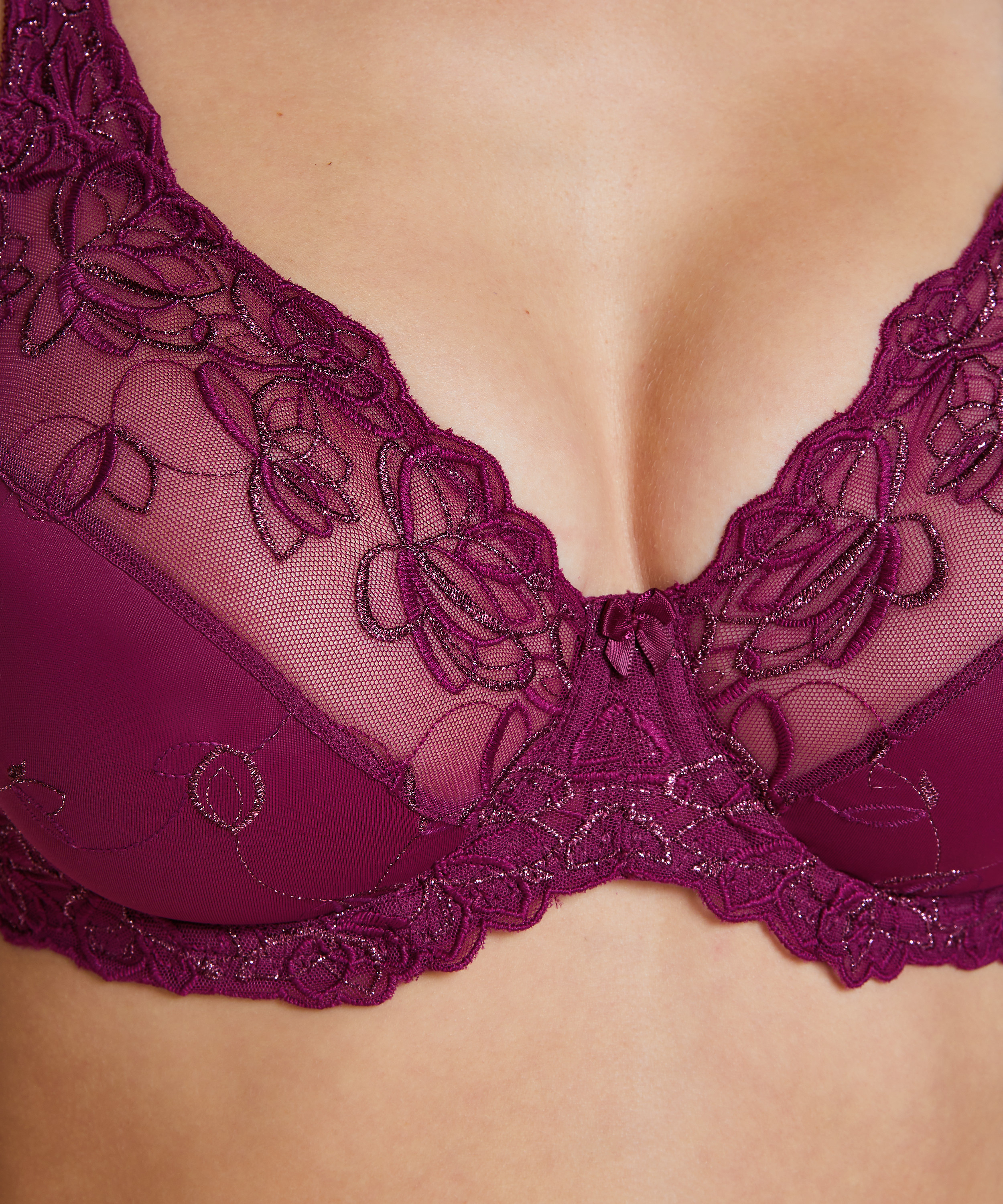 Soutien-gorge à armatures non-préformé Diva, Violet, main