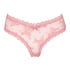 Slip br&eacute;silien V-shape Mesh, Rose