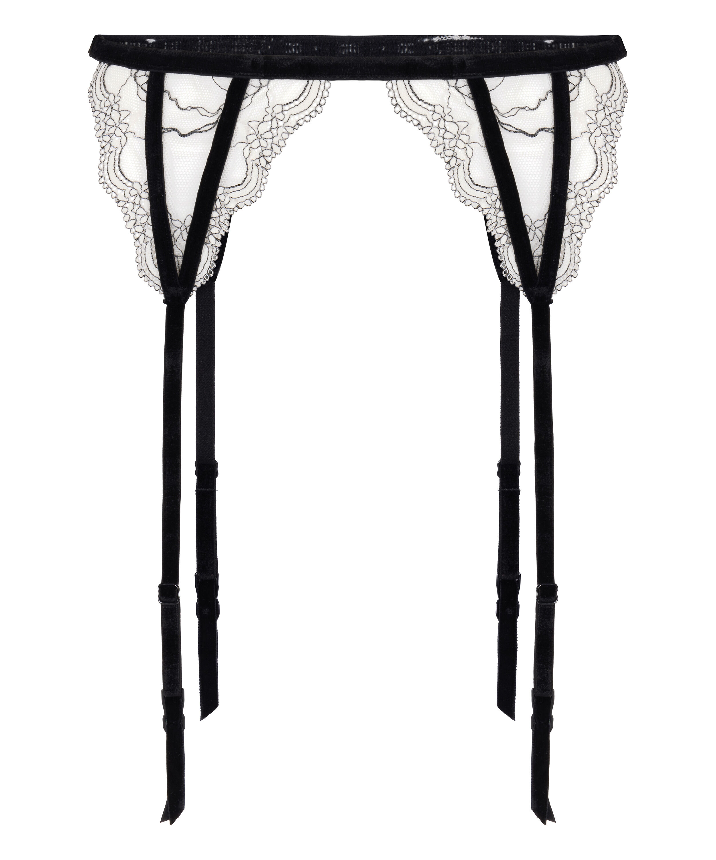 Porte-jarretelles Agnes, Blanc