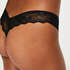 String Invisible Lace back, Noir