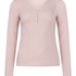 Haut de pyjama Henley, Rose