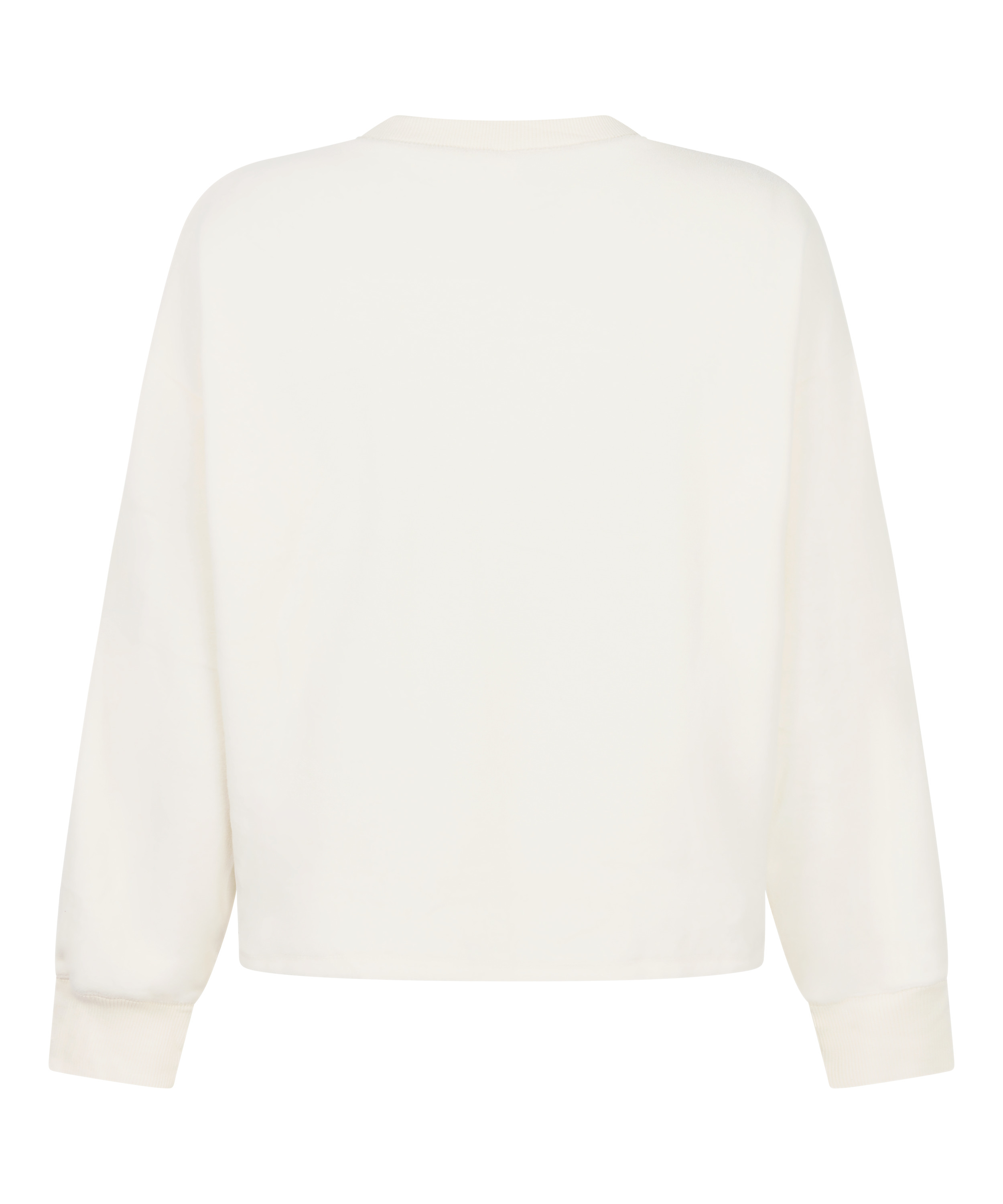 Haut en polaire Sportive, Blanc, main