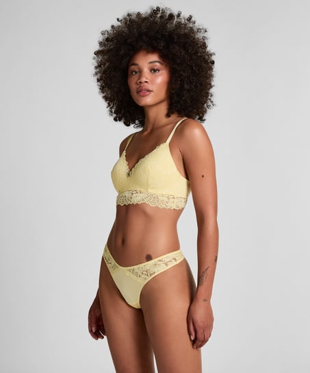 Soutien-gorge sans armatures préformé Andrea, Jaune