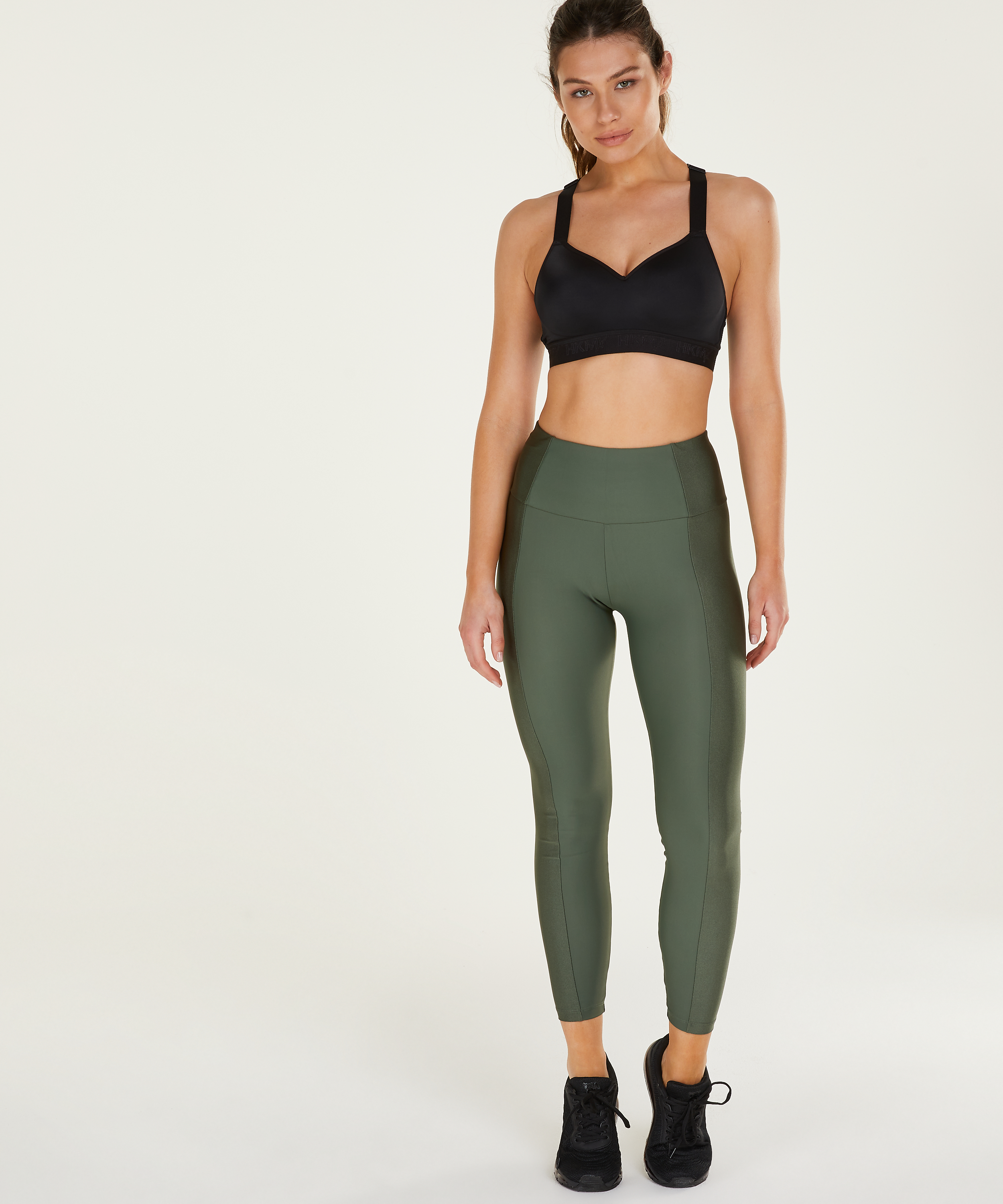 Legging de sport taille haute HKMX Shine On, Vert, main