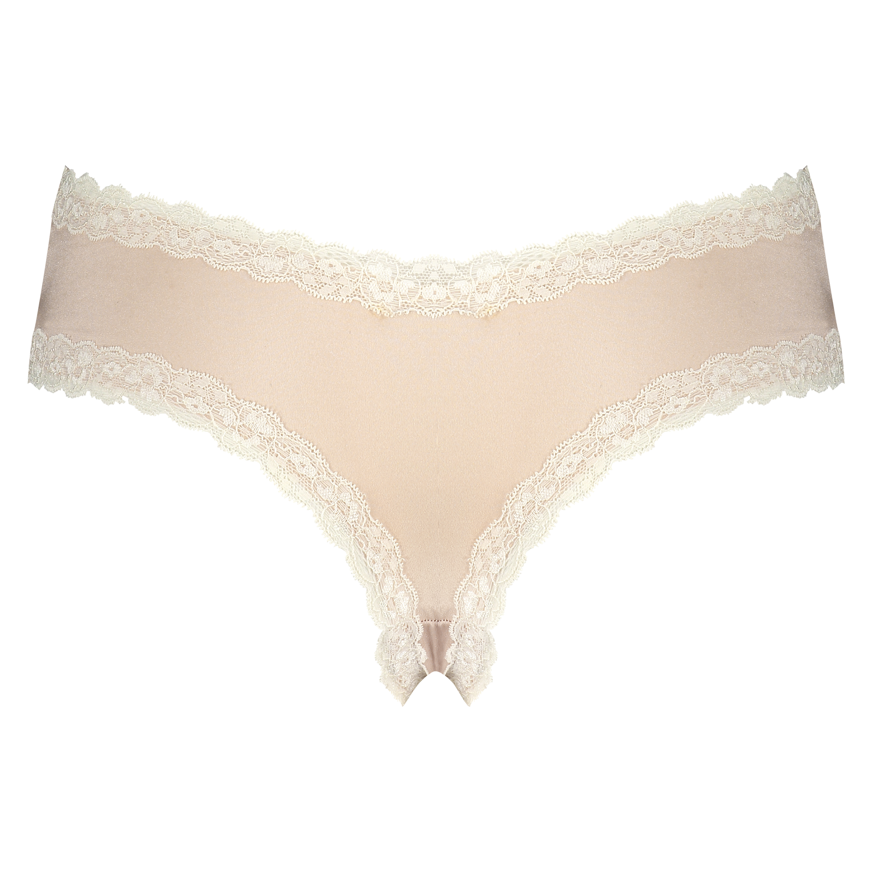 Slip brésilien V-shape micro, Beige, main