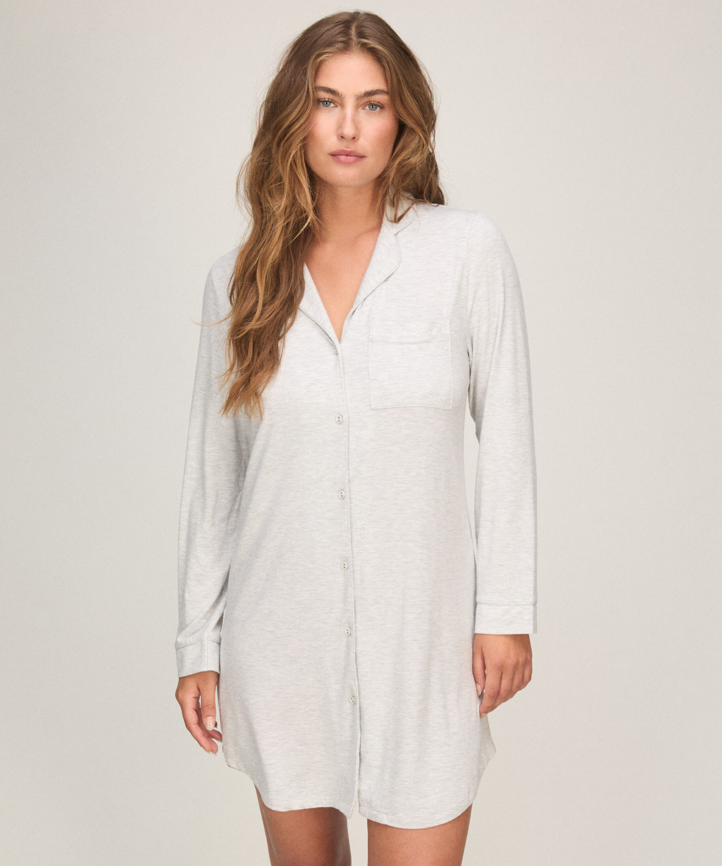 Chemise de nuit, Gris Chemise de nuit, Gris