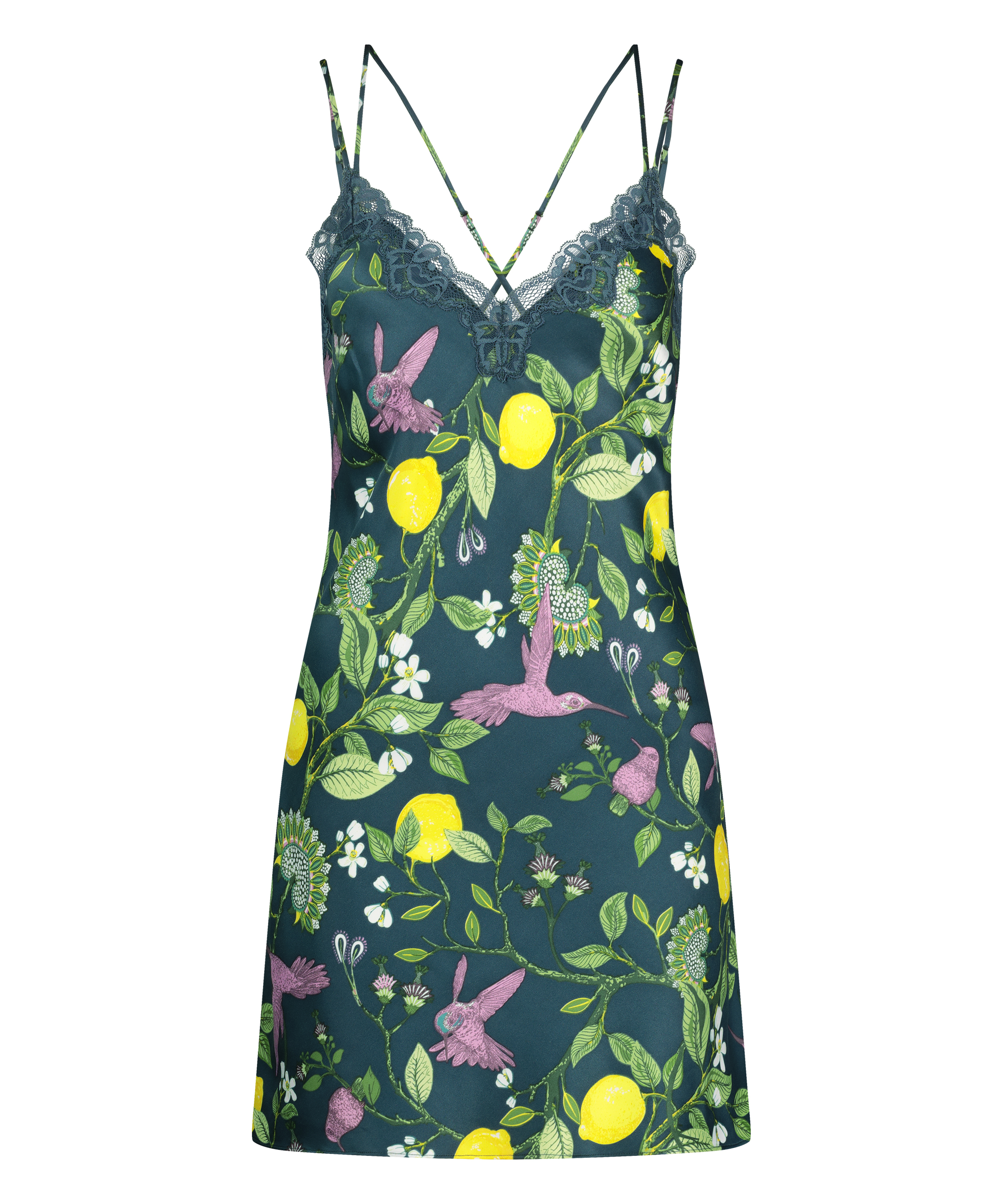 Nuisette Satin, Bleu, main