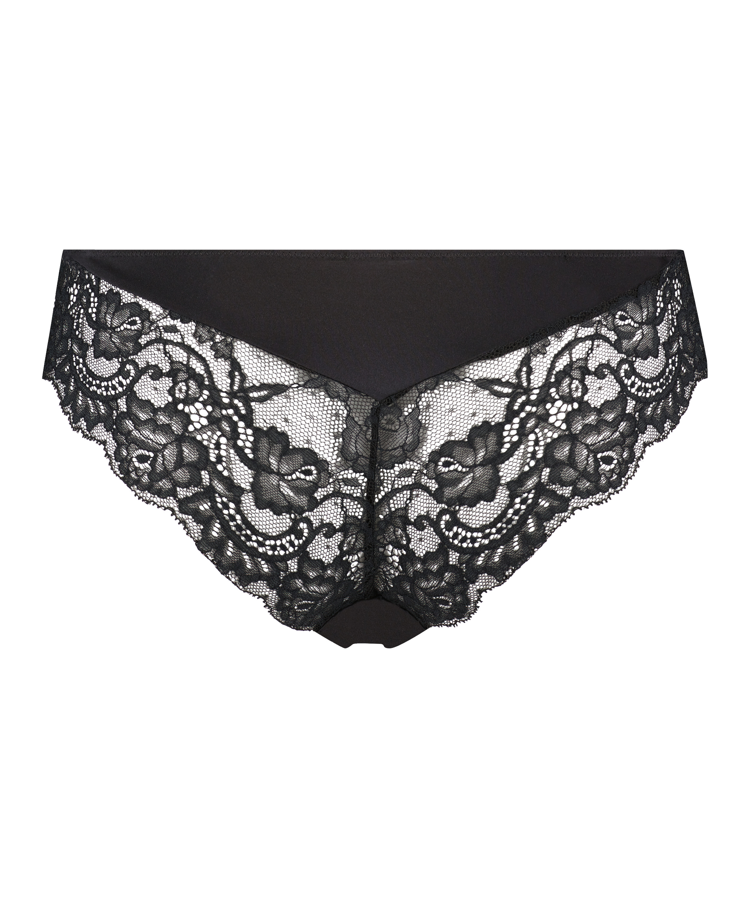 Slip br&eacute;silien Mavis, Noir, main