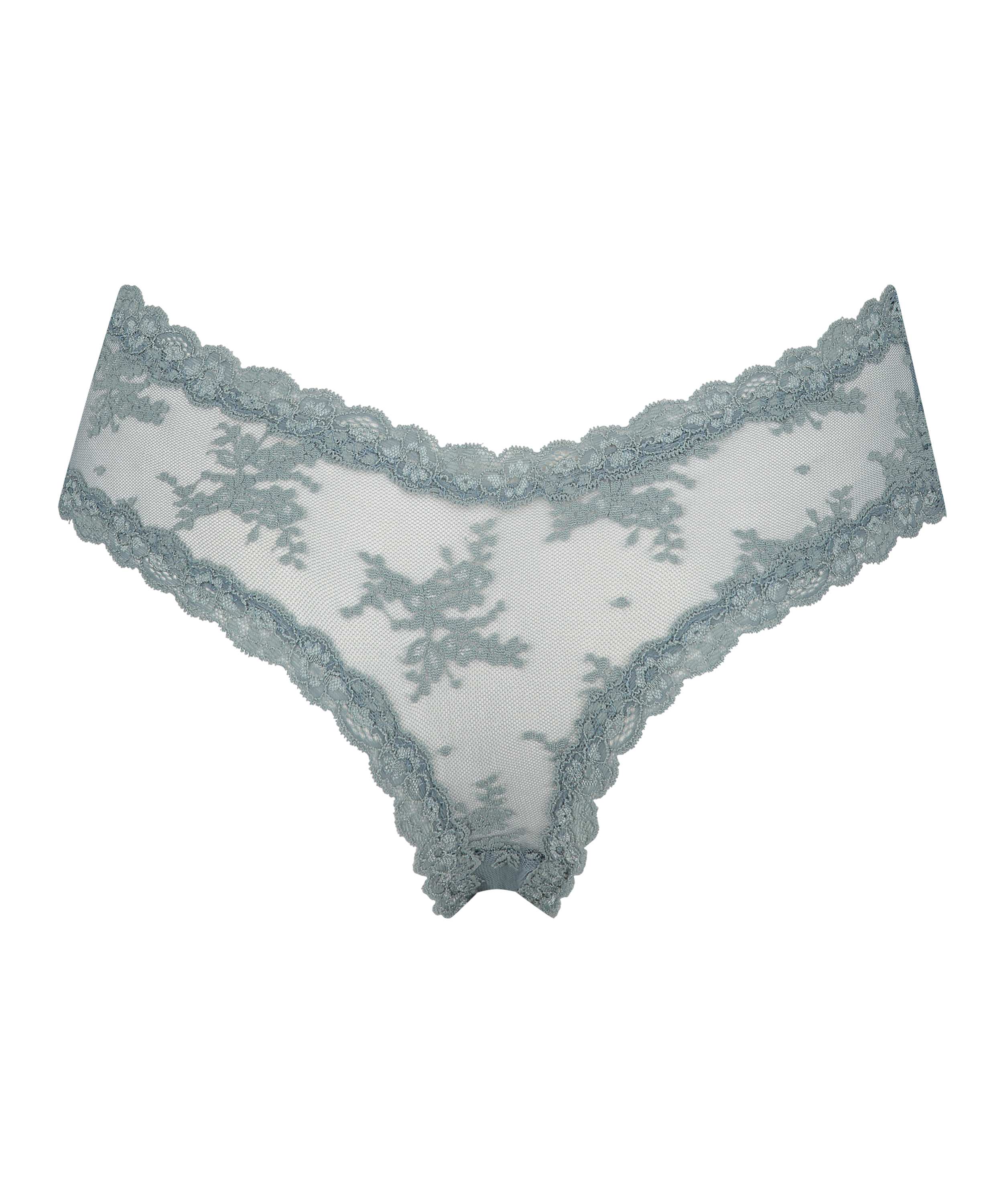 Slip brésilien V-shape Mesh, Vert, main