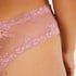 Slip br&eacute;silien V-shape Mesh, Rose