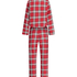Pyjama Check Twill, Rouge