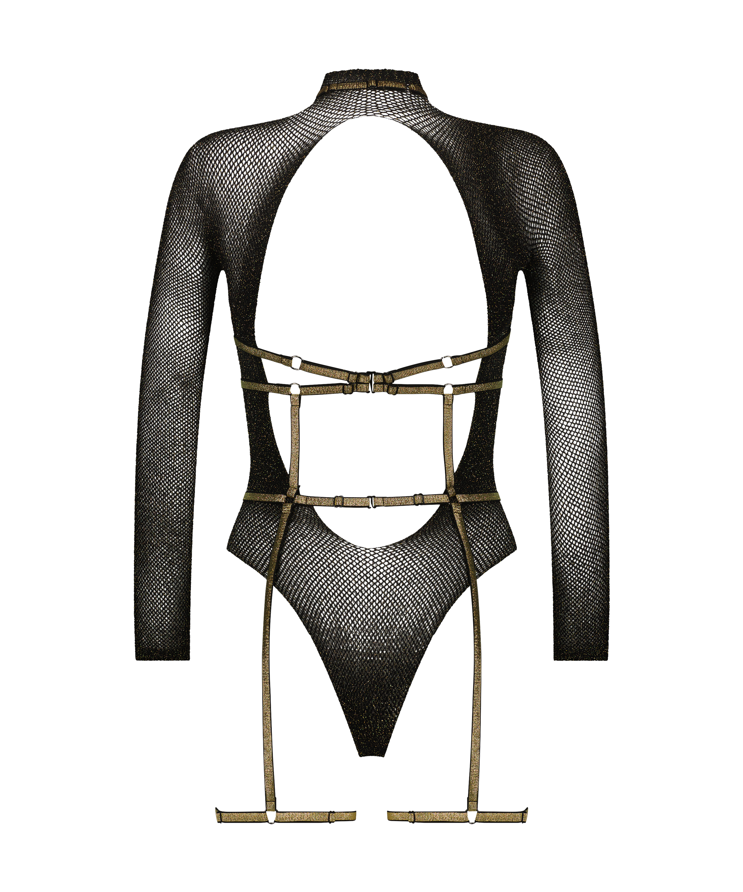 Private ensemble de harnais de body set, Noir, main