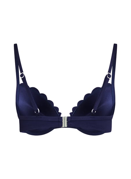 Haut de bikini &agrave; armatures &agrave; effet push-up pr&eacute;form&eacute; Scallop Taille A - E, Bleu