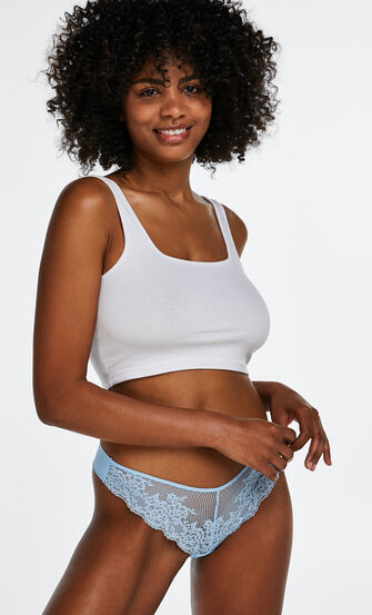 String Invisible lace front, Bleu