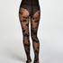 Collants 20 deniers lacy spots, Noir