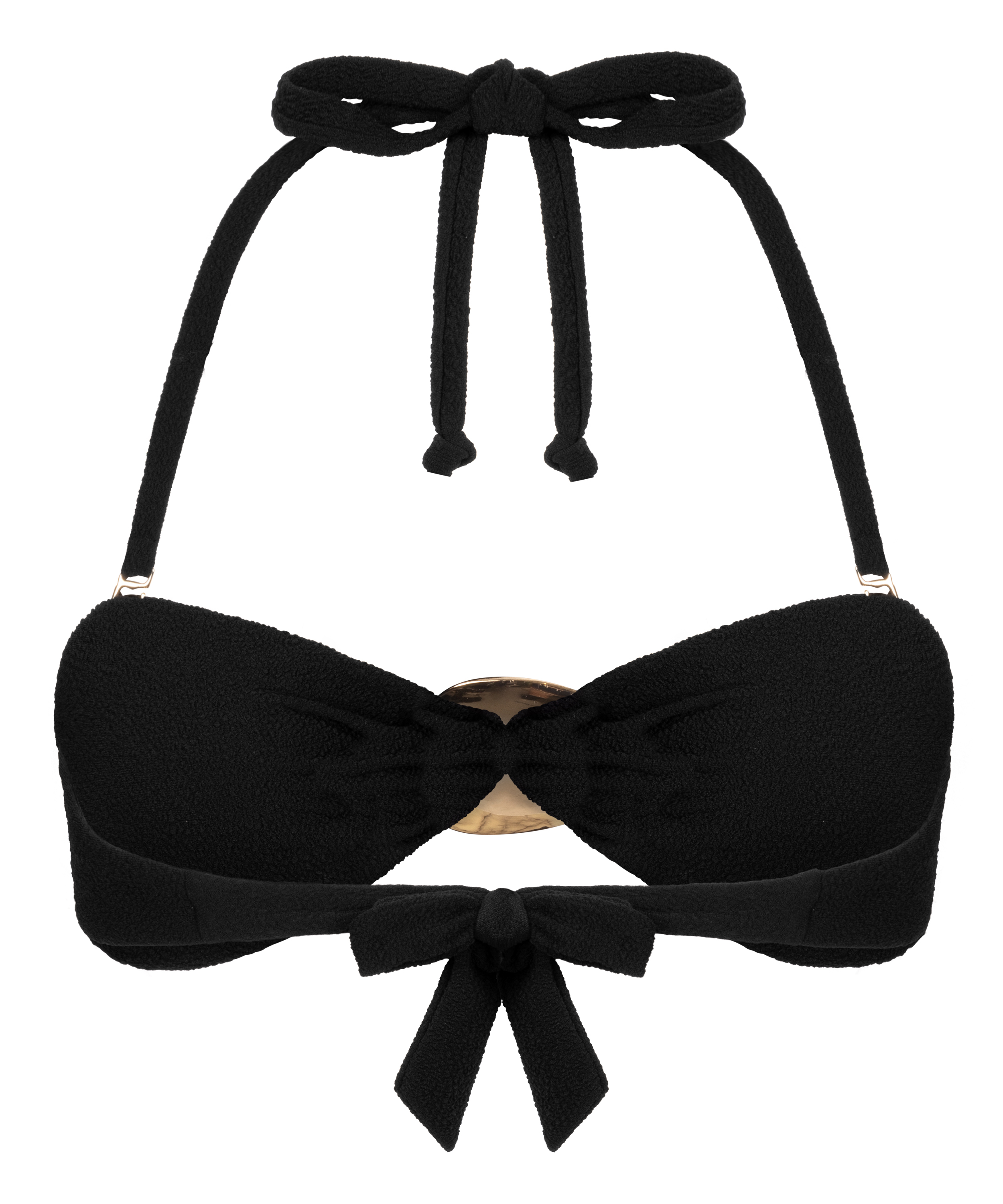 Haut de bikini bandeau Cabo, Noir, main