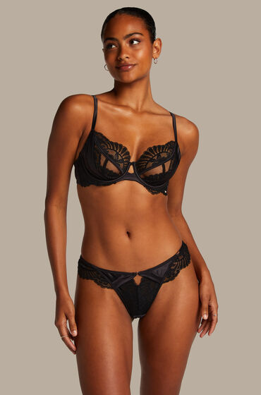 Hunkemöller Slip brésilien Almendra Noir