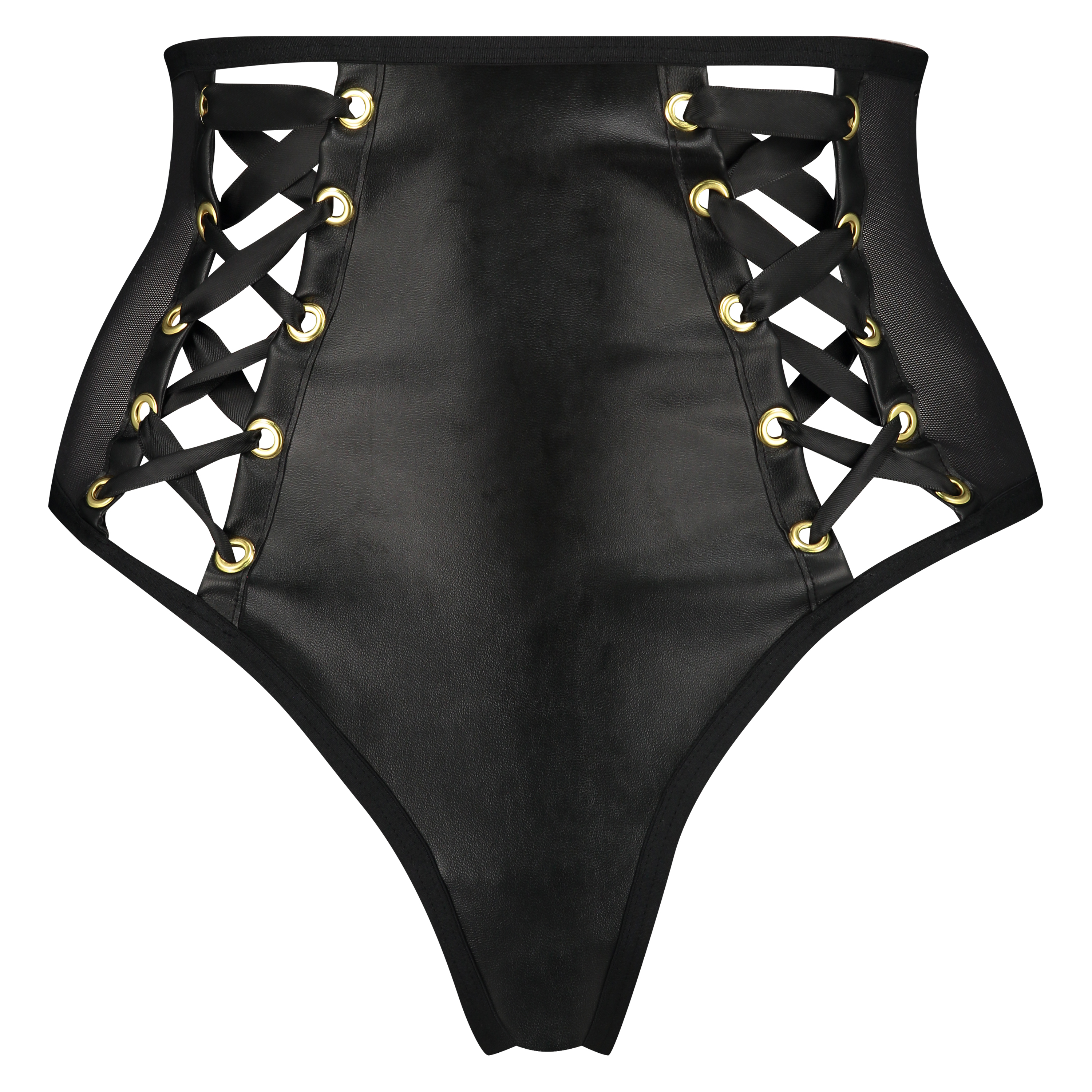 String taille haute Laurice, Noir, main