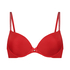 Soutien-gorge &agrave; armatures pr&eacute;form&eacute; Plunge, Rouge