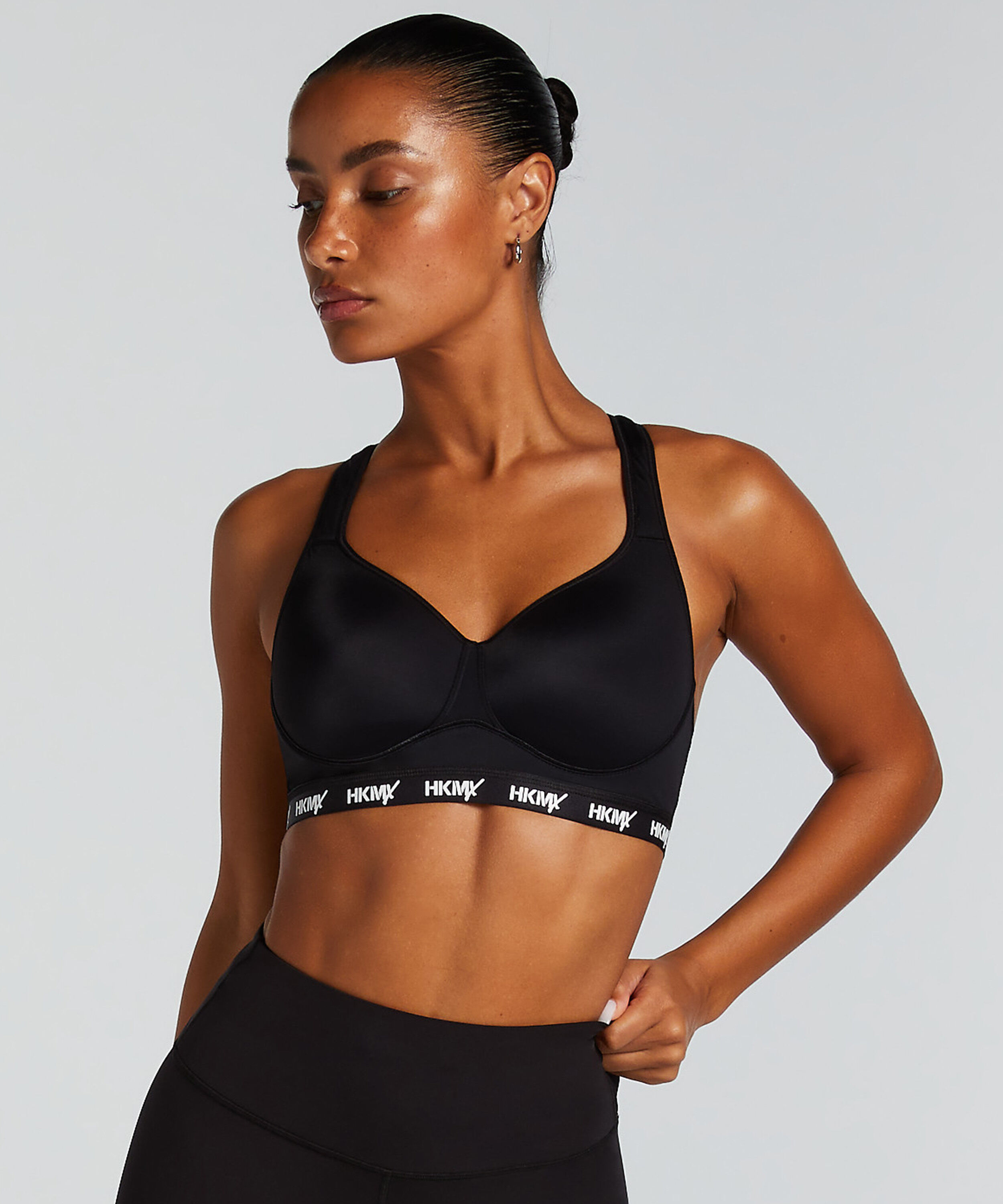HKMX Soutien-gorge de sport The All Star Maintien niveau 2, Noir