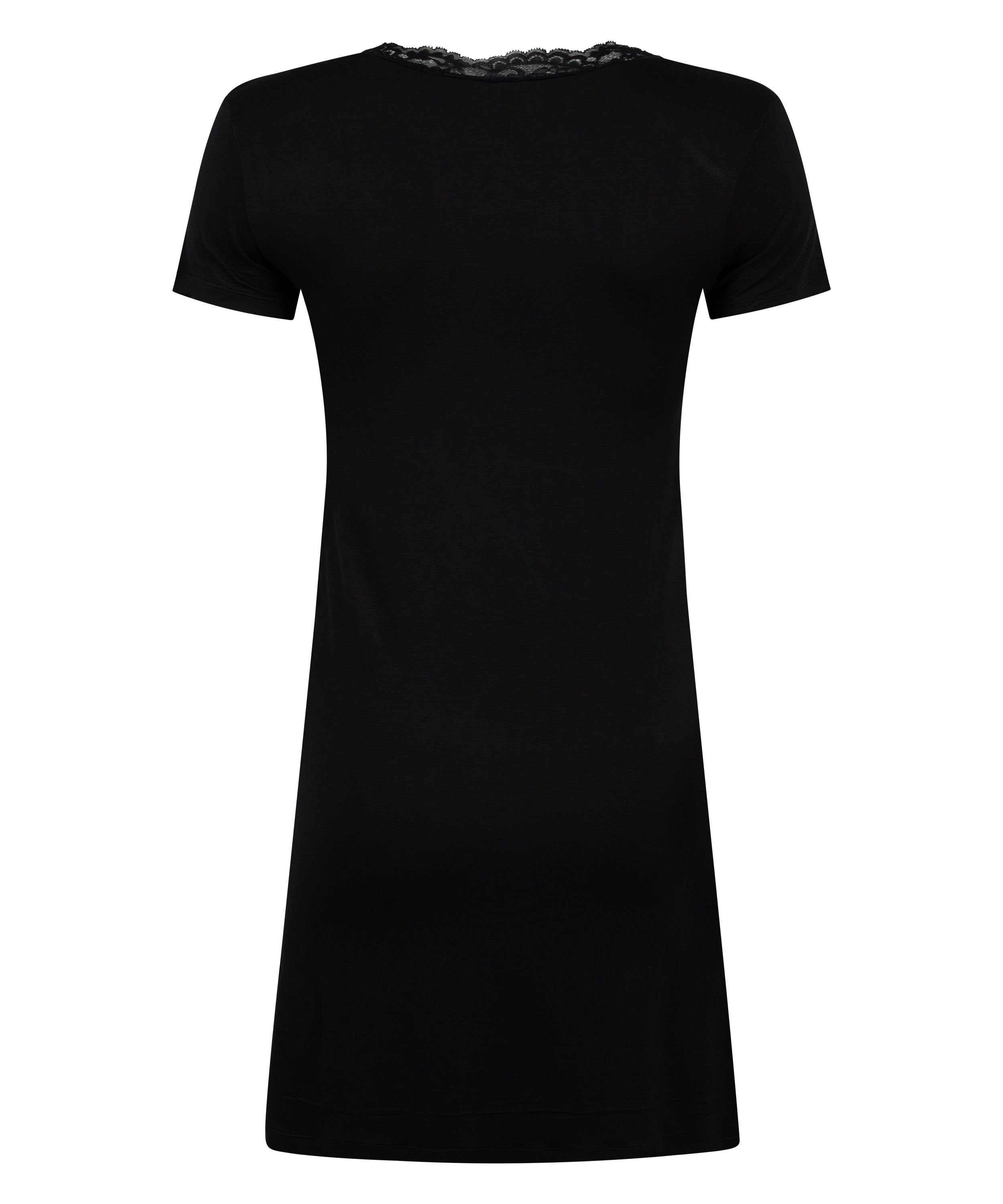 Chemise de nuit en jersey, Noir, main