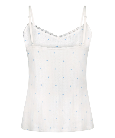 Top cami Lace, Bleu