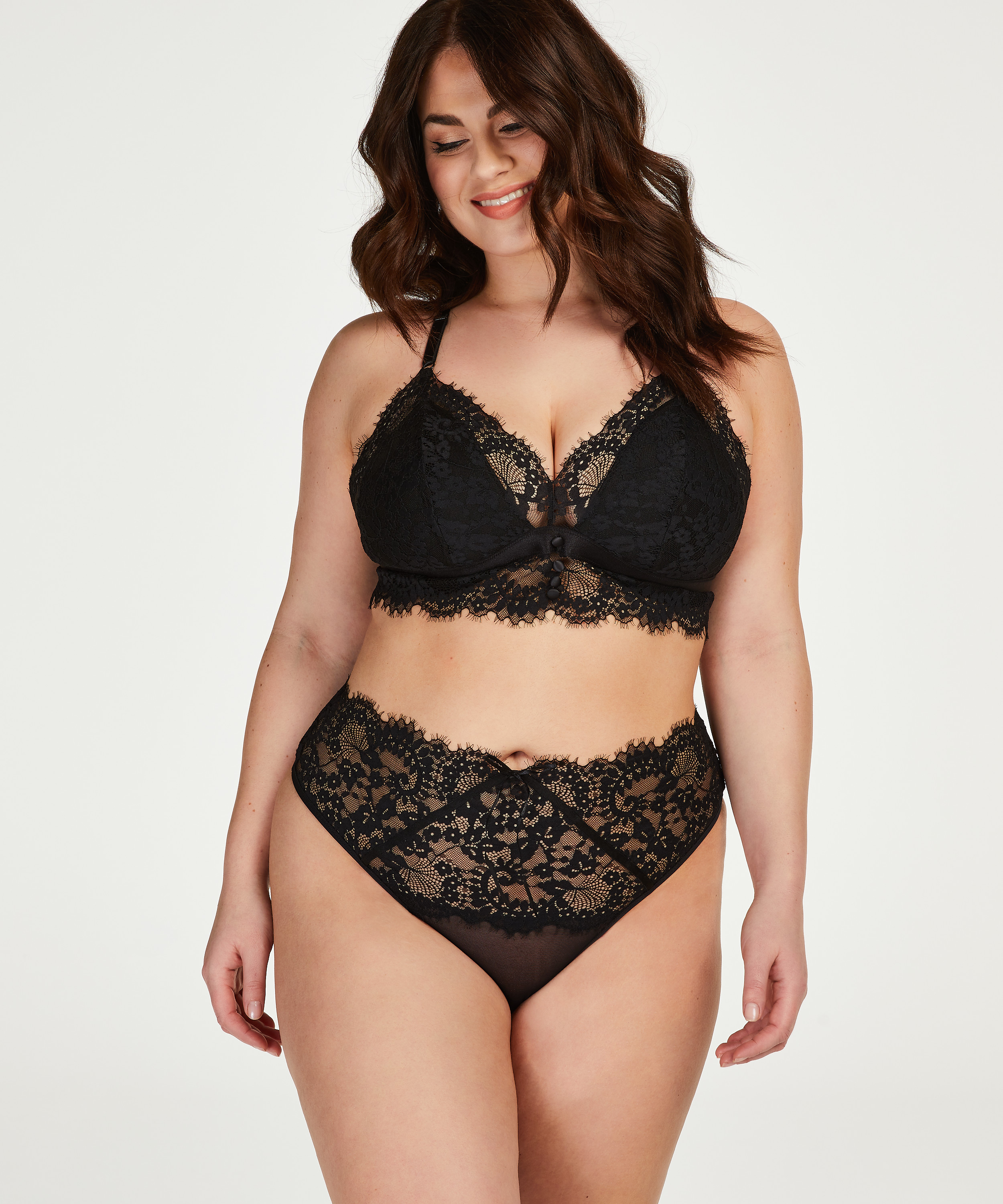 Brassière Olivia Curvy, Noir, main