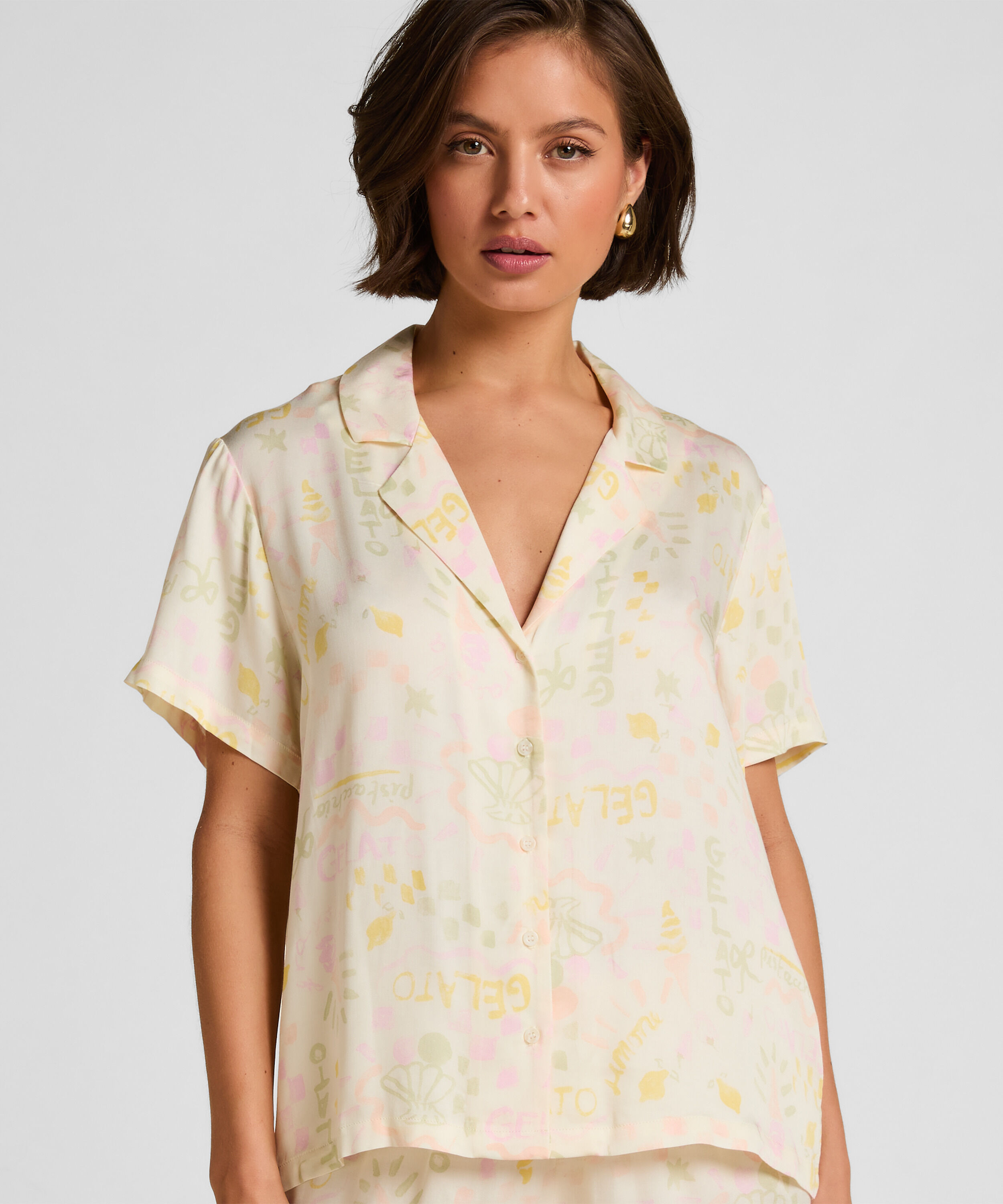 Veste en satin, Blanc