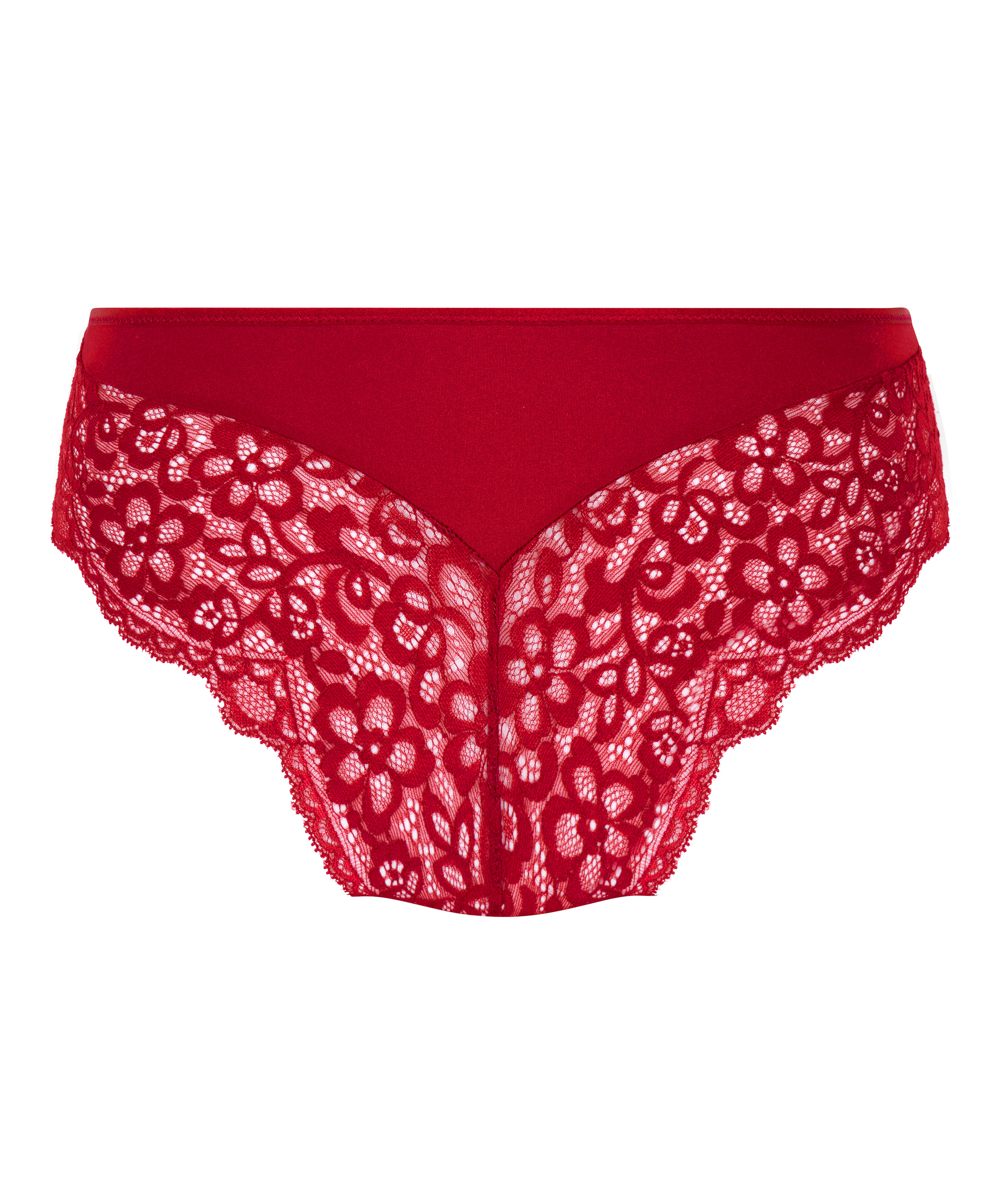 Slip brésilien Marine, Rouge, main