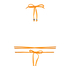 Haut de bikini triangle Doha, Orange
