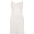 Robe nuisette en satin Minimal, Blanc