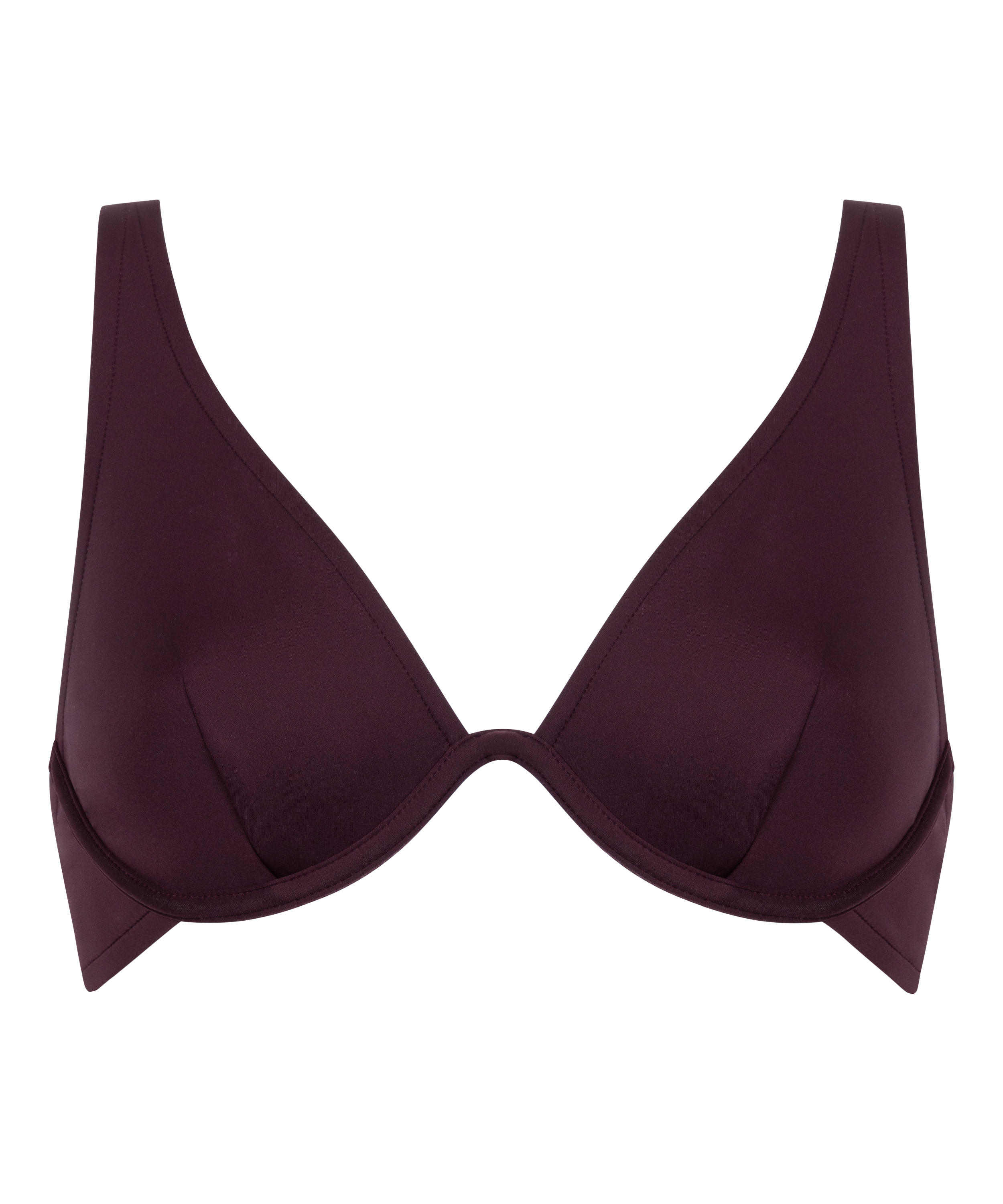 Haut de bikini en néoprène, Violet, main