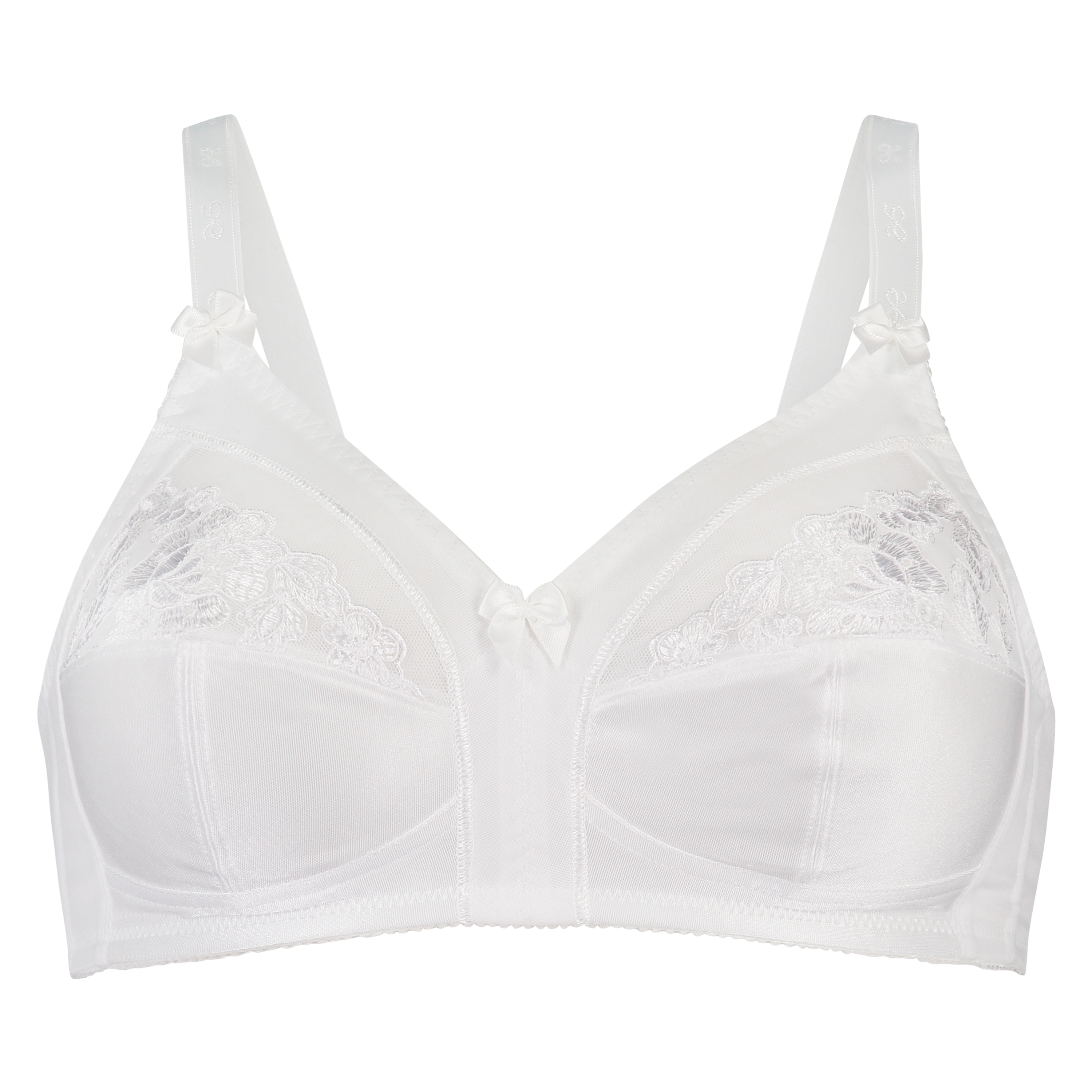 Soutien-gorge sans armatures non-préformé Sara, Blanc, main