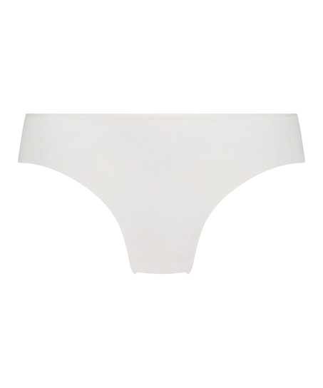 Slip brésilien iInvisible Lace Back, Blanc