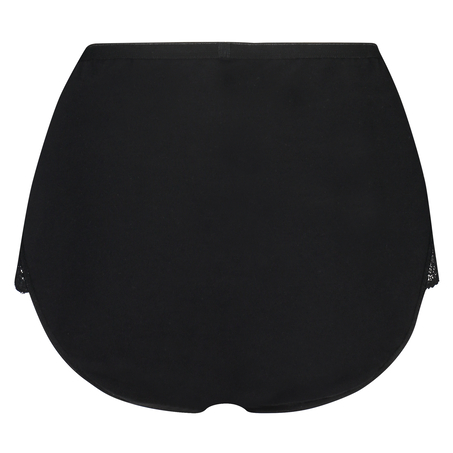 Superslip Lace Maxi coton, Noir