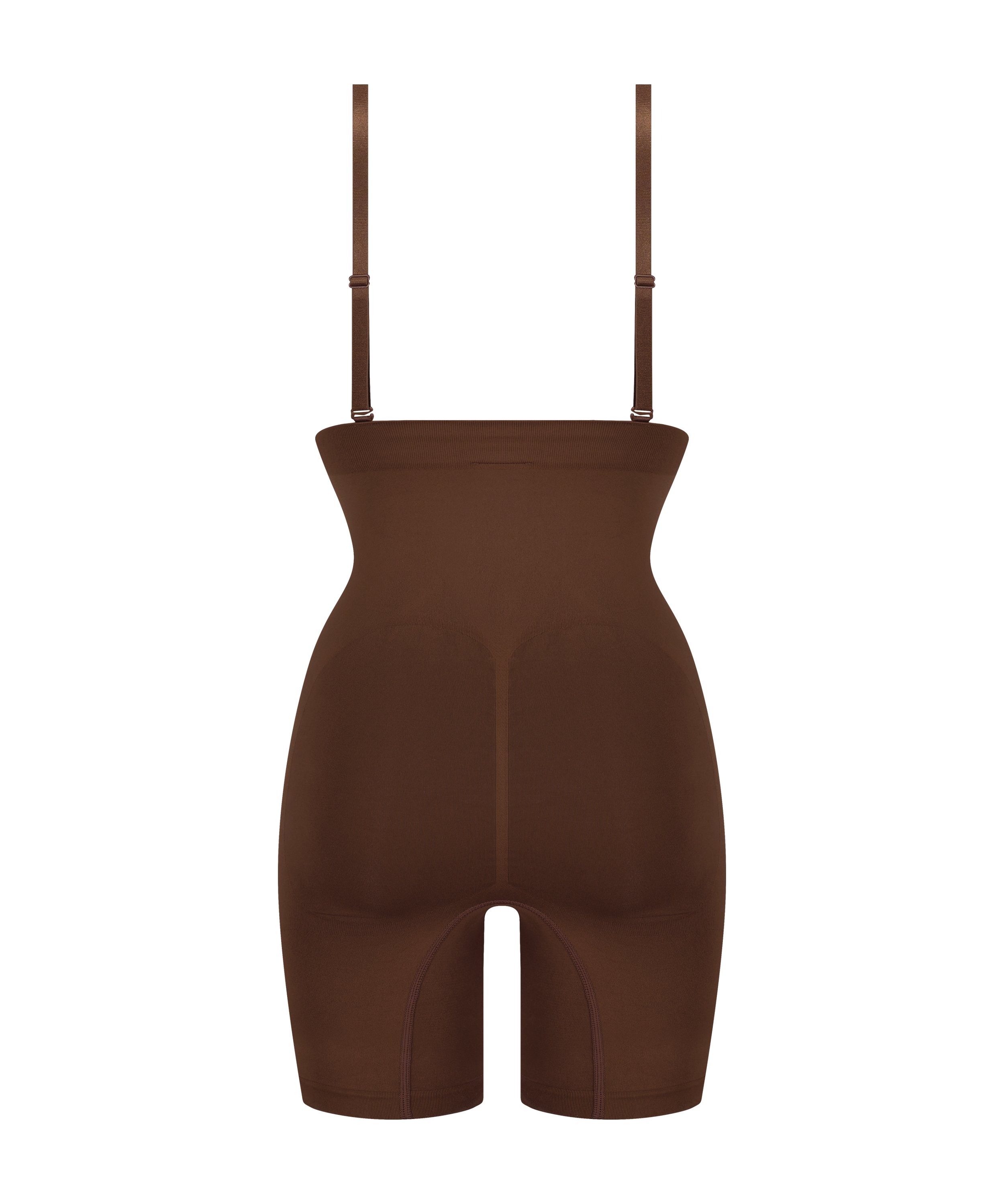 Gaine sans coutures pour les cuisses, Marron, main